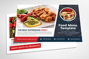 Restaurant Post Card Design, a Card Template by AfzaalGraphics (Thumbnail 1 of 4)