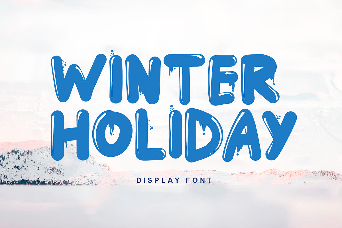Winter Holiday - Playful Font, a Sans Serif Font by Yuby Creative (Photo 1 of 6)
