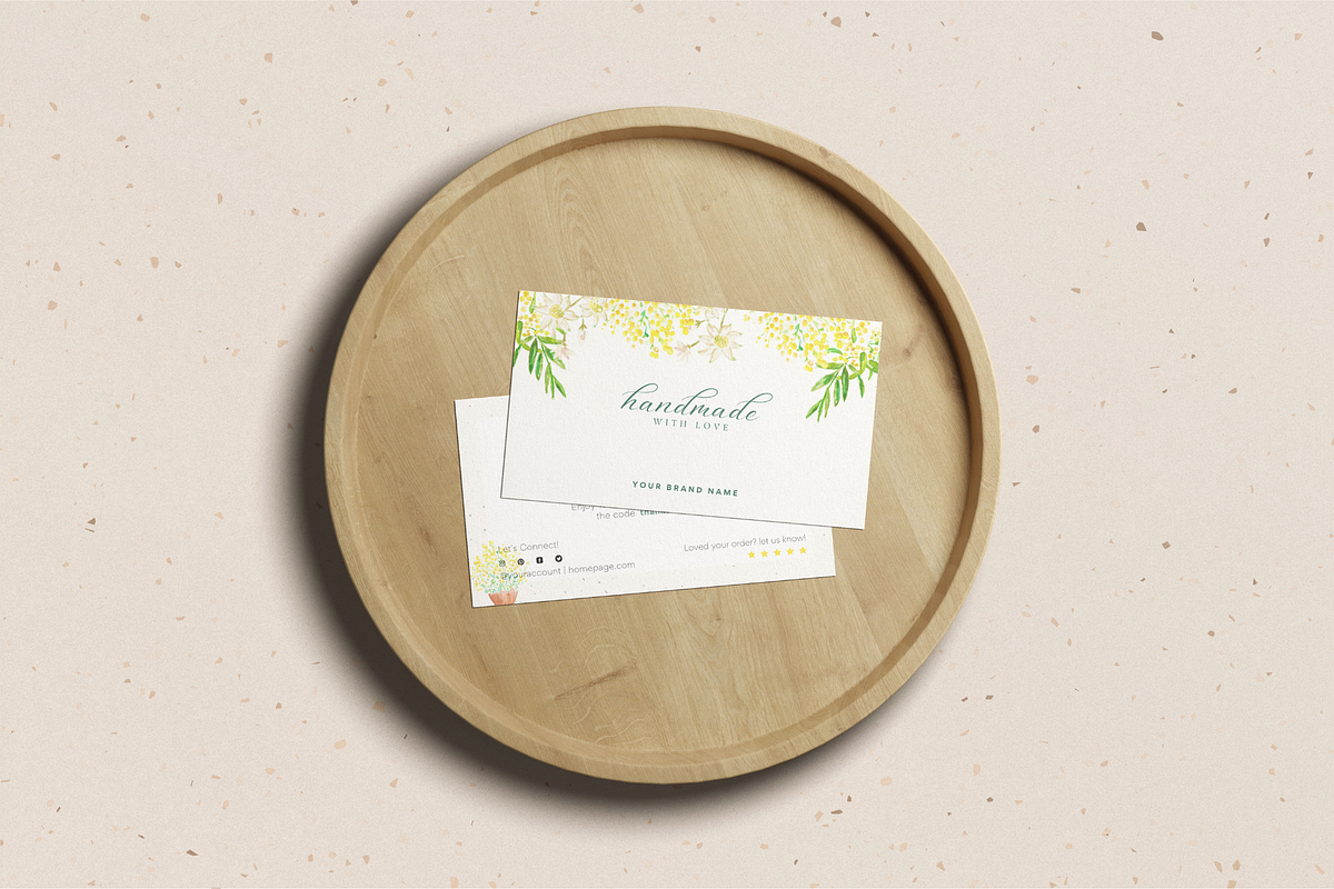Floral Thank you card Canva Template, a Flyer Template by Hellohastore (Photo 10 of 11)