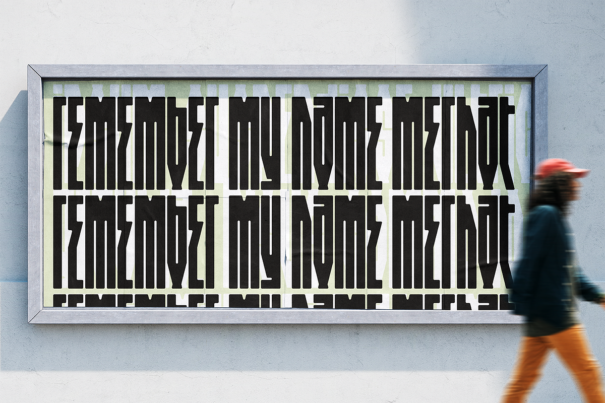 Merhat | Condensed Display Font, a Font by ESEM (Photo 2 of 5)