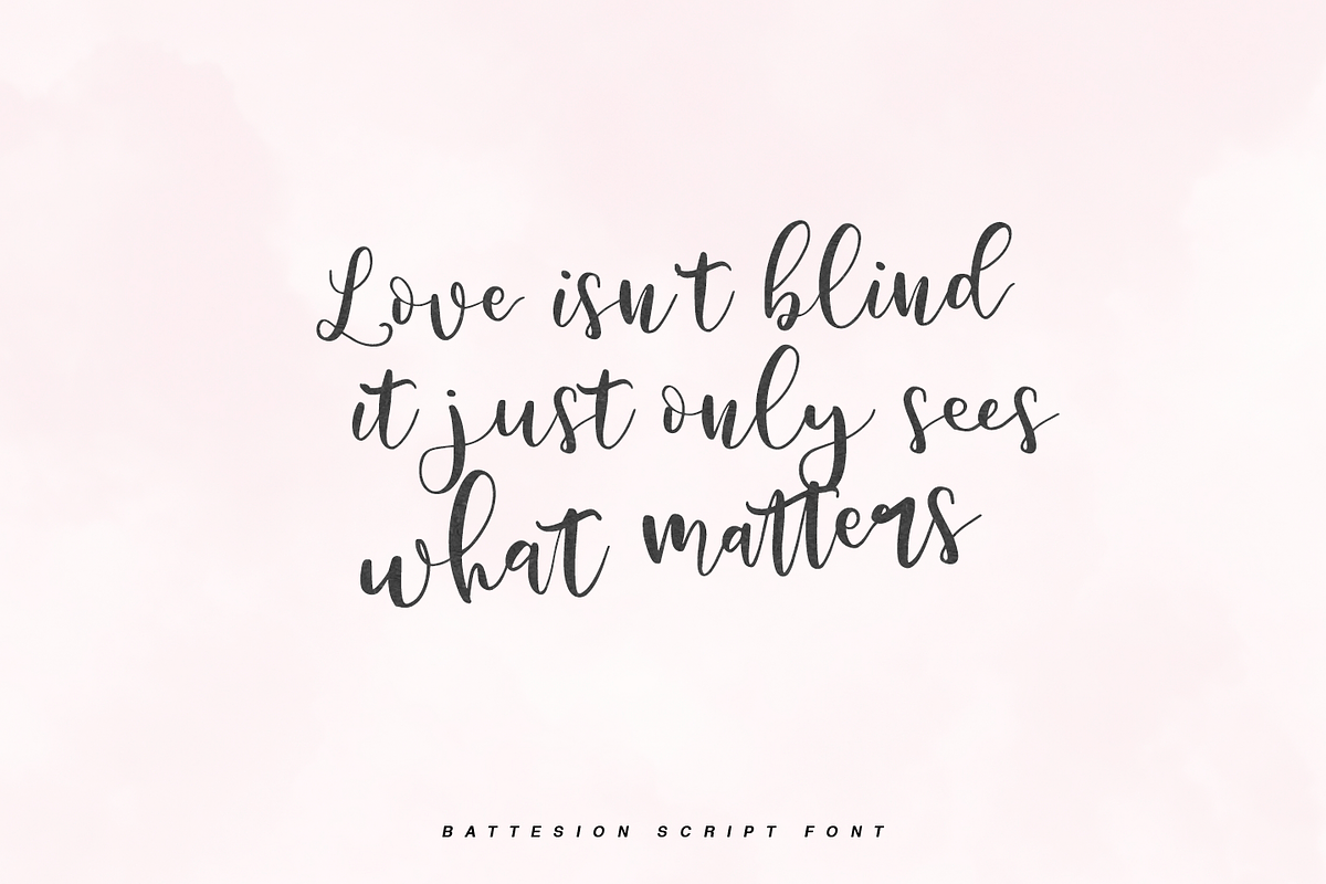 Battshion Script Font preview 4