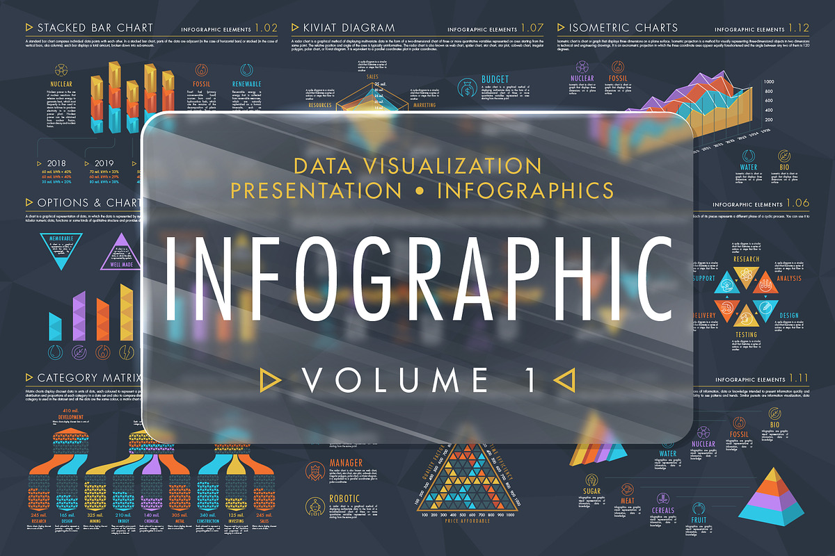 Infographic Elements Bundle Volume 1, a Presentation Template by ARTE MIGUEL (Photo 1 of 13)