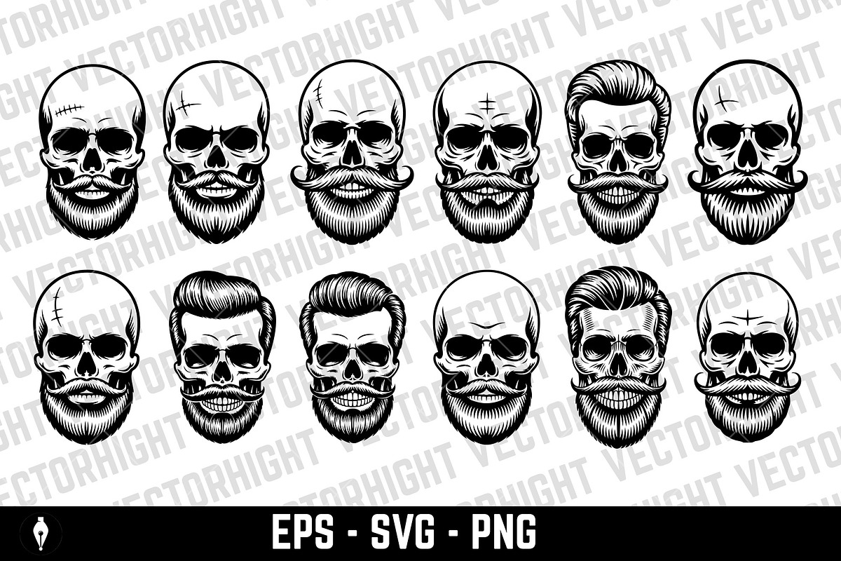 illustration of a human skull, a Person Illustration by Vectorhight (Photo 1 of 3)