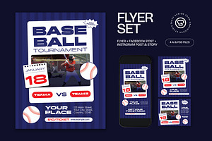 Baseball Tournament Flyer, a Flyer Template by graphicook