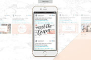 ROSE GOLD | Social Media Pack 2, a Social Media Template by Marigold Studios (Thumbnail 7 of 14)