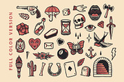 OLD SCHOOL TATTOO FLASH COLLECTION, a Decorative Illustration by Trape Graphic Studio (Thumbnail 2 of 6)