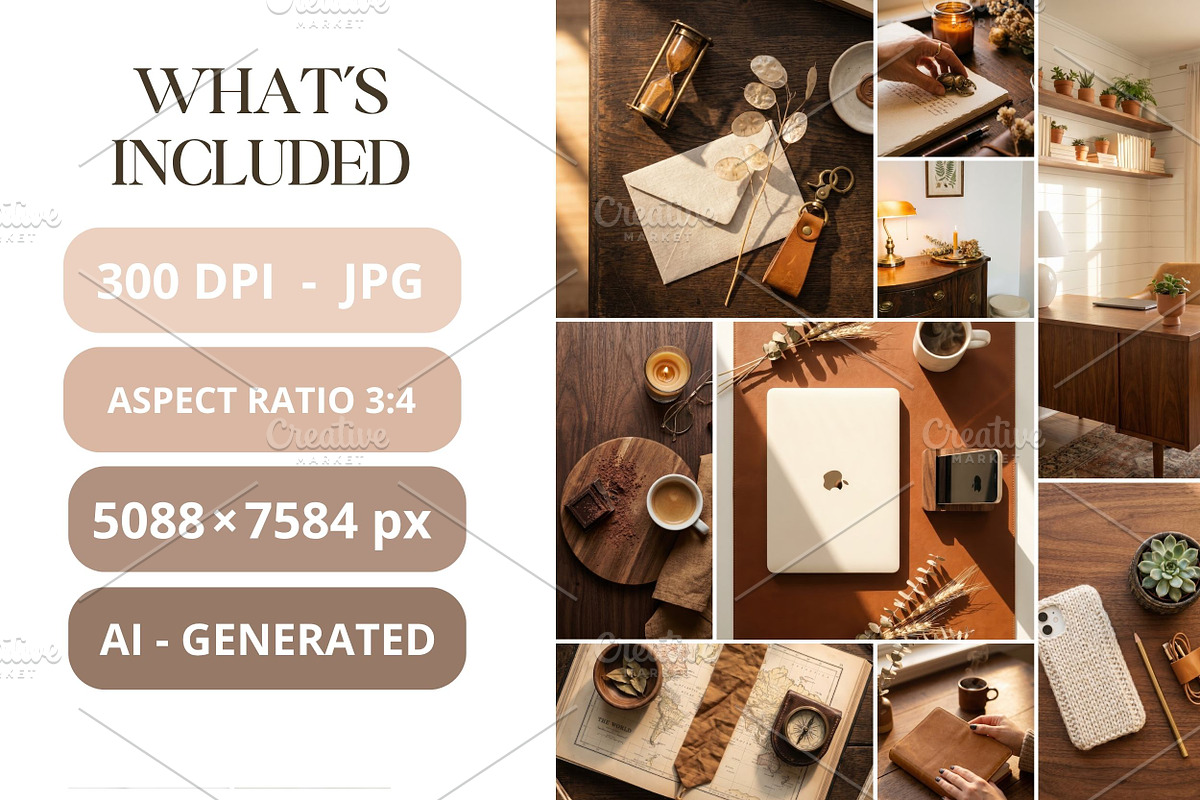 60 Walnut Home Office Stock Photos, a Business Photo by Selenique Studio (Photo 3 of 9)