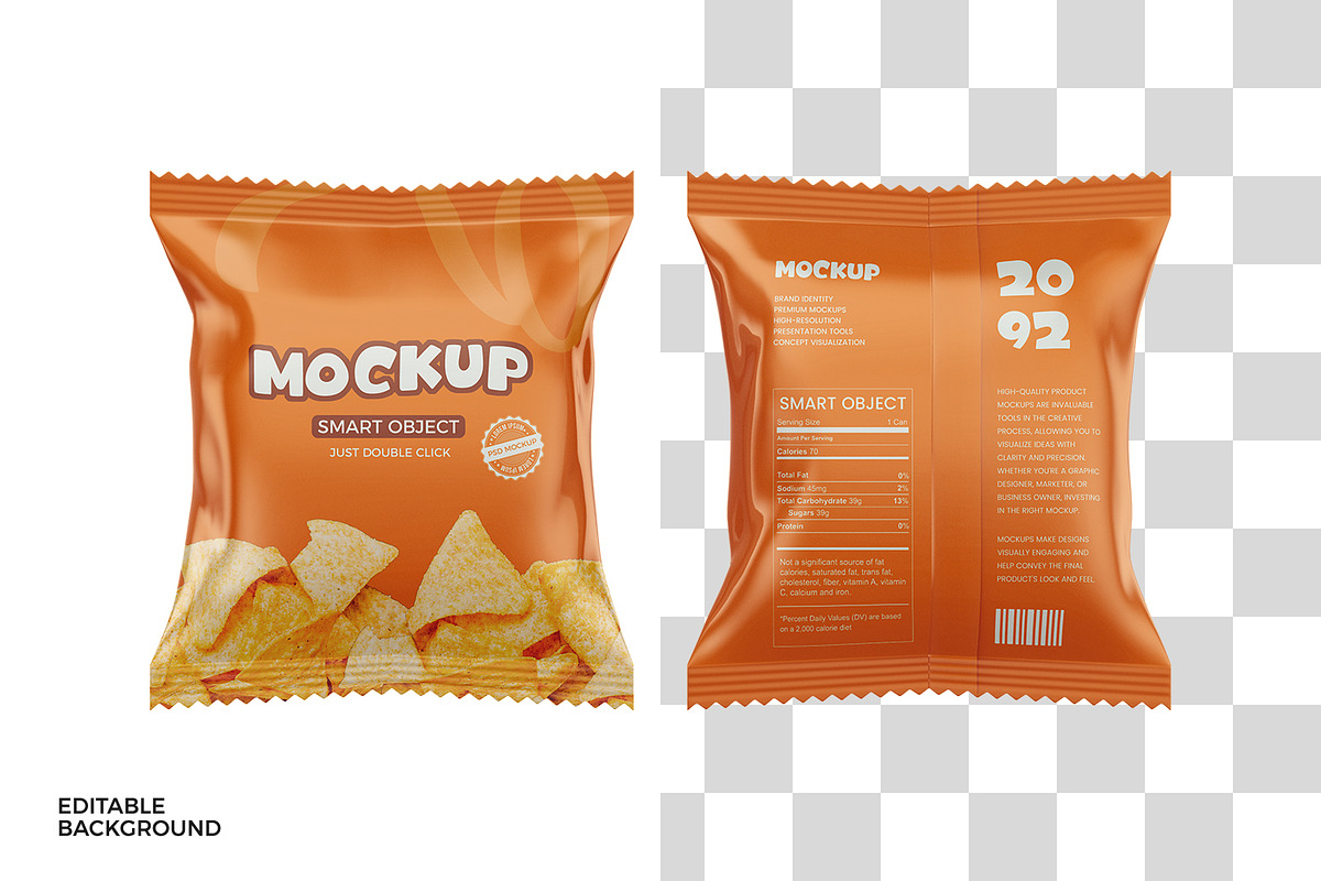 Snack Bag Packaging Mockup, a Packaging Mockup by Ram Studio LLC (Photo 7 of 12)