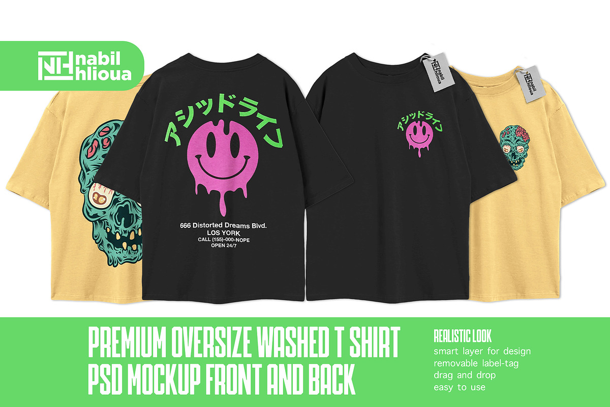 simple oversize t shirt psd mockup, a Shirt Mockup by NH graphic (Photo 1 of 4)