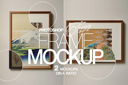 DIN A Portrait and Landscape Mockup, an Advertising Mockup by WasMockups