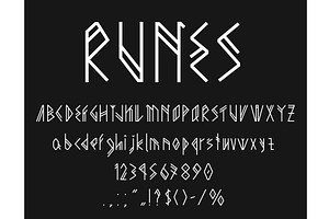 Viking Runes Font, Type Or Typeface