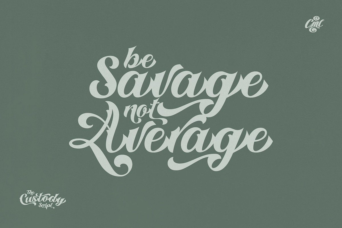 Custody Script, a Blackletter Font by creativemedialab (Photo 4 of 9)