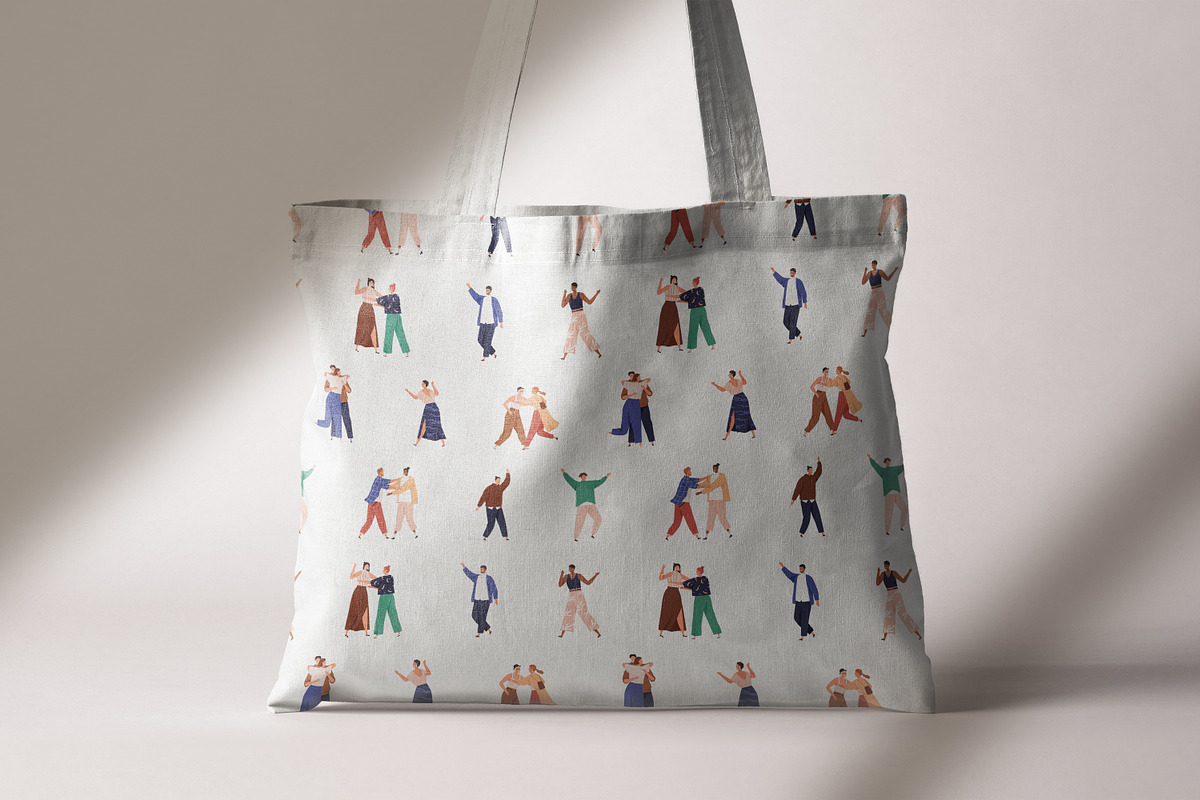 People greeting seamless pattern, a Pattern Graphic by Good Studio