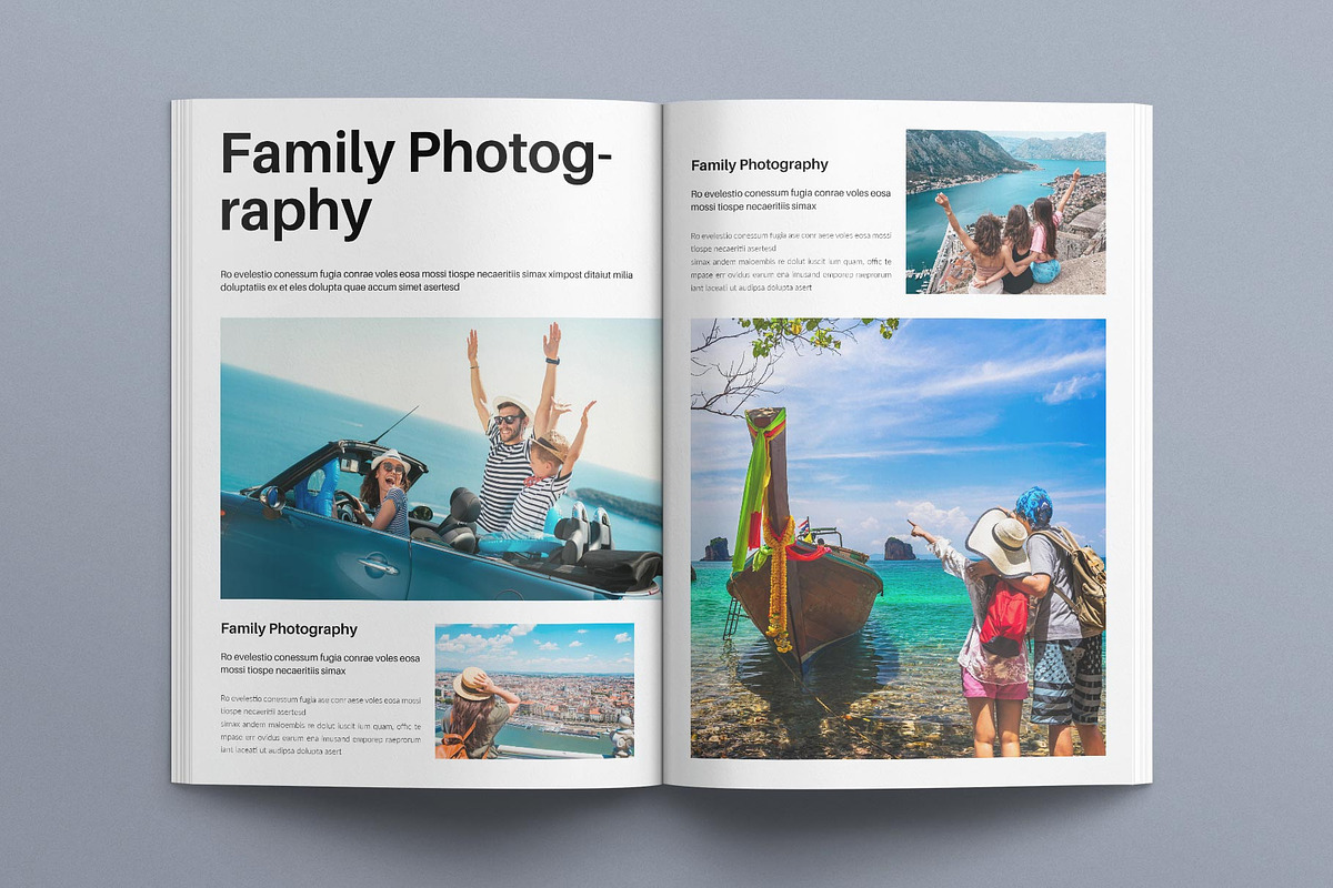 Photo Album Book Layout Template, a Magazine Template by E-Type (Photo 6 of 8)