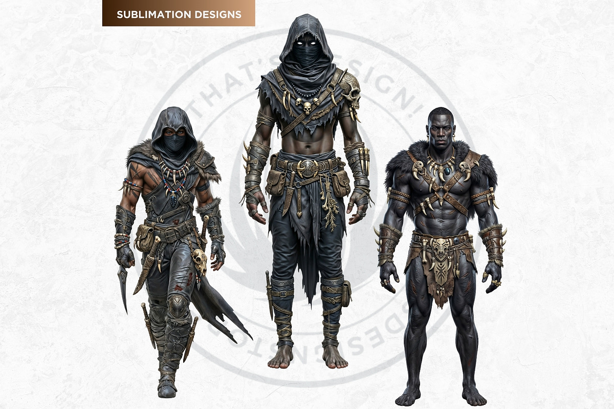 Primal Fantasy Tribal Characters PNG, a Person Illustration by ThatsDesignArt (Photo 10 of 13)