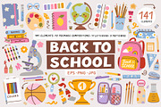 Back to School Vector Collection, an Education Illustration by sundrameda (Thumbnail 1 of 7)