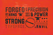 Forged Font Family, a Sans Serif Font by Hemphill Co (Thumbnail 2 of 10)