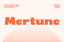 Mertune – Sans Serif Display Font
