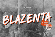 Blazenta - Display Brush Font, a Font by Indotype Foundry (Thumbnail 1 of 10)