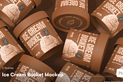 Ice Cream Cup Mockup, a Cups & Container Mockup by graphicsauce (Thumbnail 1 of 4)