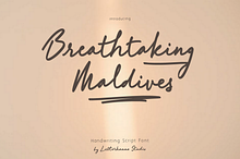 Breathtaking Maldives Font