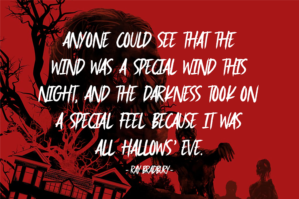 Blackmourn A Handbrush Horror Font, a Font by Allouse Studio (Photo 8 of 10)