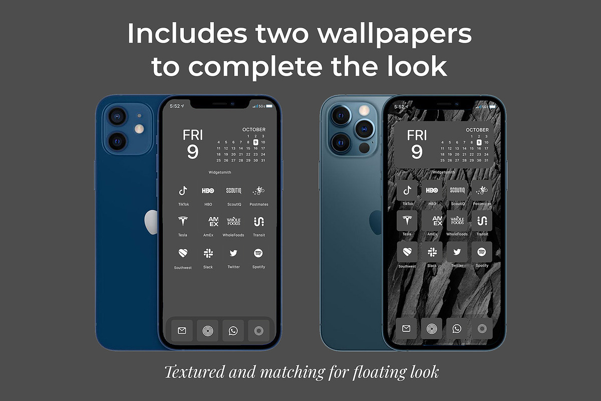300 Gray Minimal iOS 14 Icon Pack, an Icon by A Good Design Studio (Photo 3 of 5)
