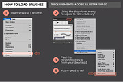 Lightning & Magic Illustrator Brush, a Brush Add-On by MarkieAnn Creative (Thumbnail 6 of 6)
