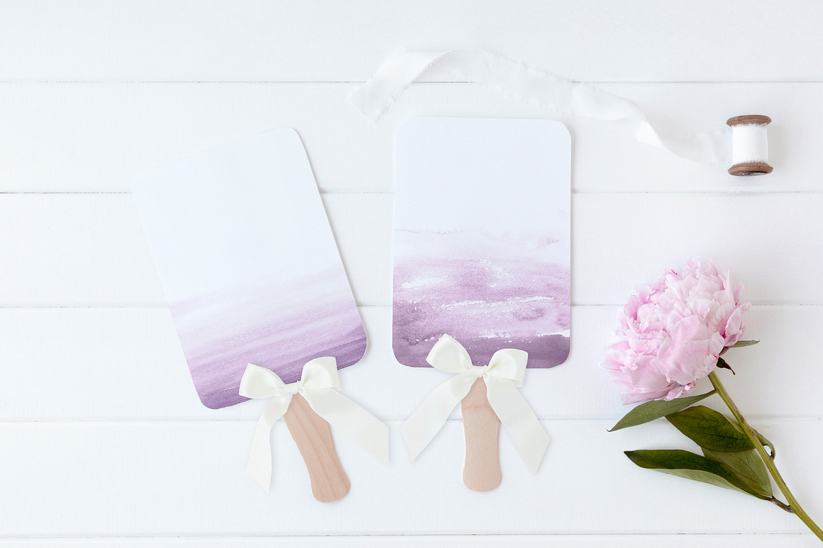lilac ombre watercolor, a Texture Graphic by GraphicRain (Photo 5 of 6)