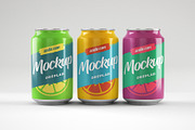 Soda Can Mockup Set, a Packaging Mockup by Deeplab (Thumbnail 12 of 17)