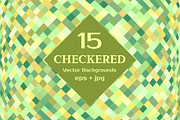 CHECKERED Vector Backgrounds, a Texture Graphic by ekaart (Thumbnail 1 of 7)