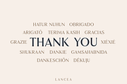 Lancea Font, a Serif Font by Asenbayu (Thumbnail 11 of 11)