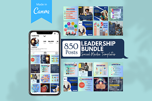 Leadership Bundle- Canva Templates