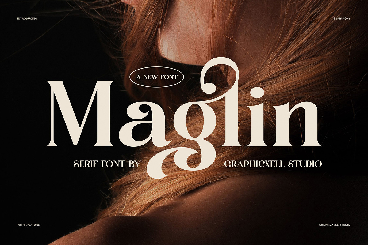 Maglin Elegant Serif Font, a Serif Font by Graphicxell (Photo 1 of 8)