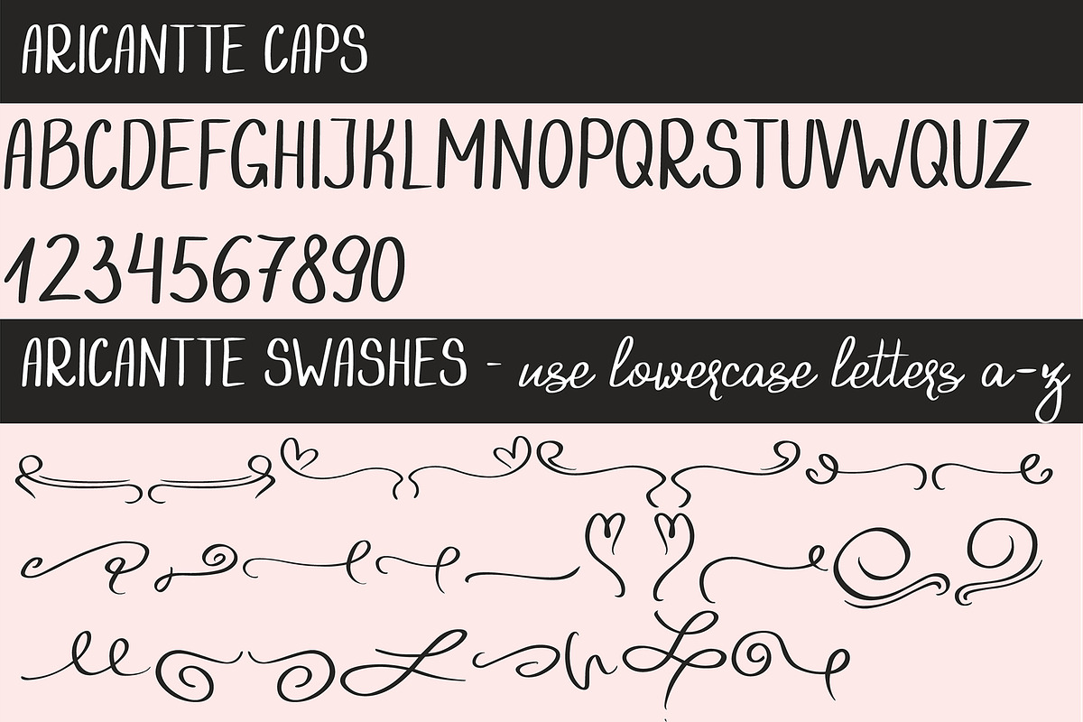 Aricantte - Handwritten Font Duo preview 6