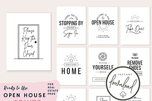 Open House Prints Template CANVA