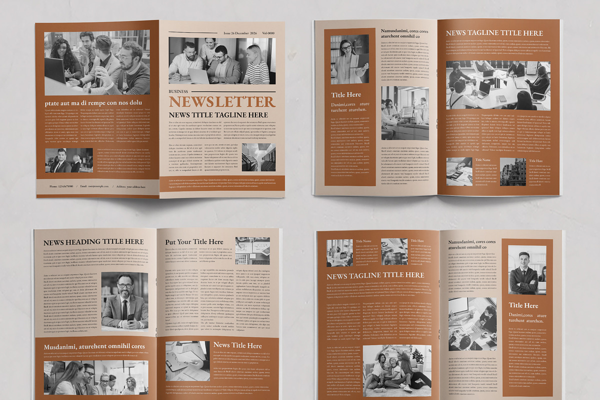 Business News Letter Template, a Stationery Template by ContestDesign (Photo 2 of 3)