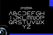 Prodesk - Techno Font, a Sans Serif Font by Eklip Studio (Thumbnail 2 of 8)
