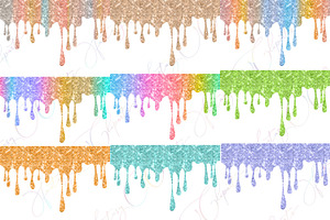 Glitter Drippings Clipart