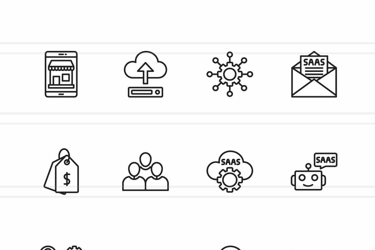 25 SaaS & Cloud Tools Icons, an Icon by IconBunny (Photo 2 of 2)