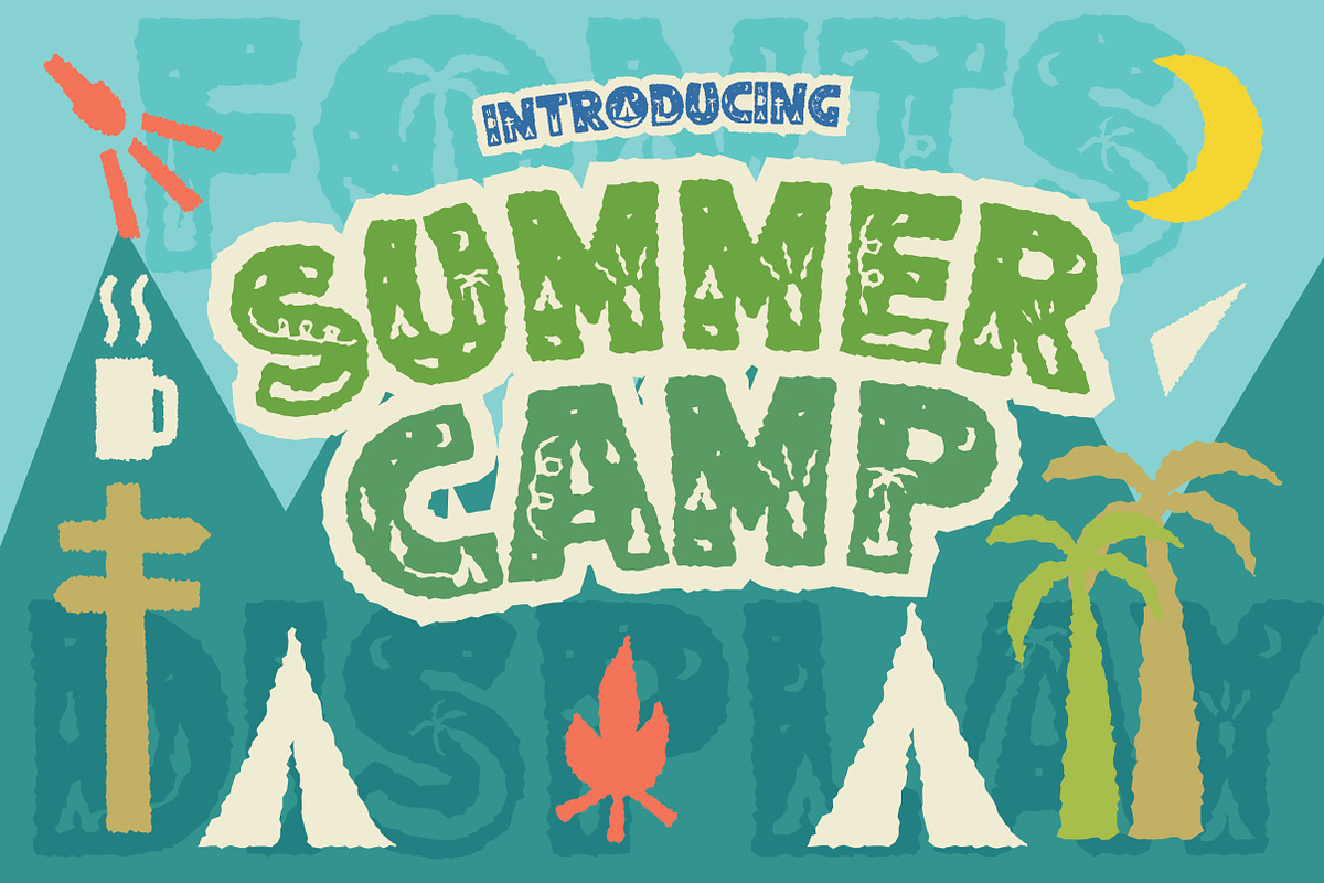 Summer Camp, a Font by caocastudio (Photo 1 of 7)