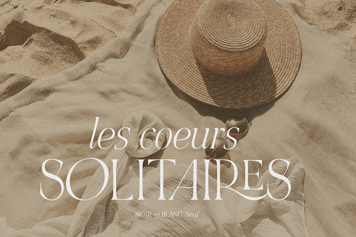 NOIR et BLANC Stylish Serif, a Serif Font by Nicky Laatz (Photo 16 of 41)