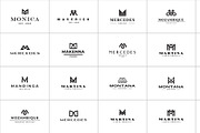 M Letter Logo Bundle Monogram Set, a Branding & Logo Template by Template Dealer (Thumbnail 4 of 44)