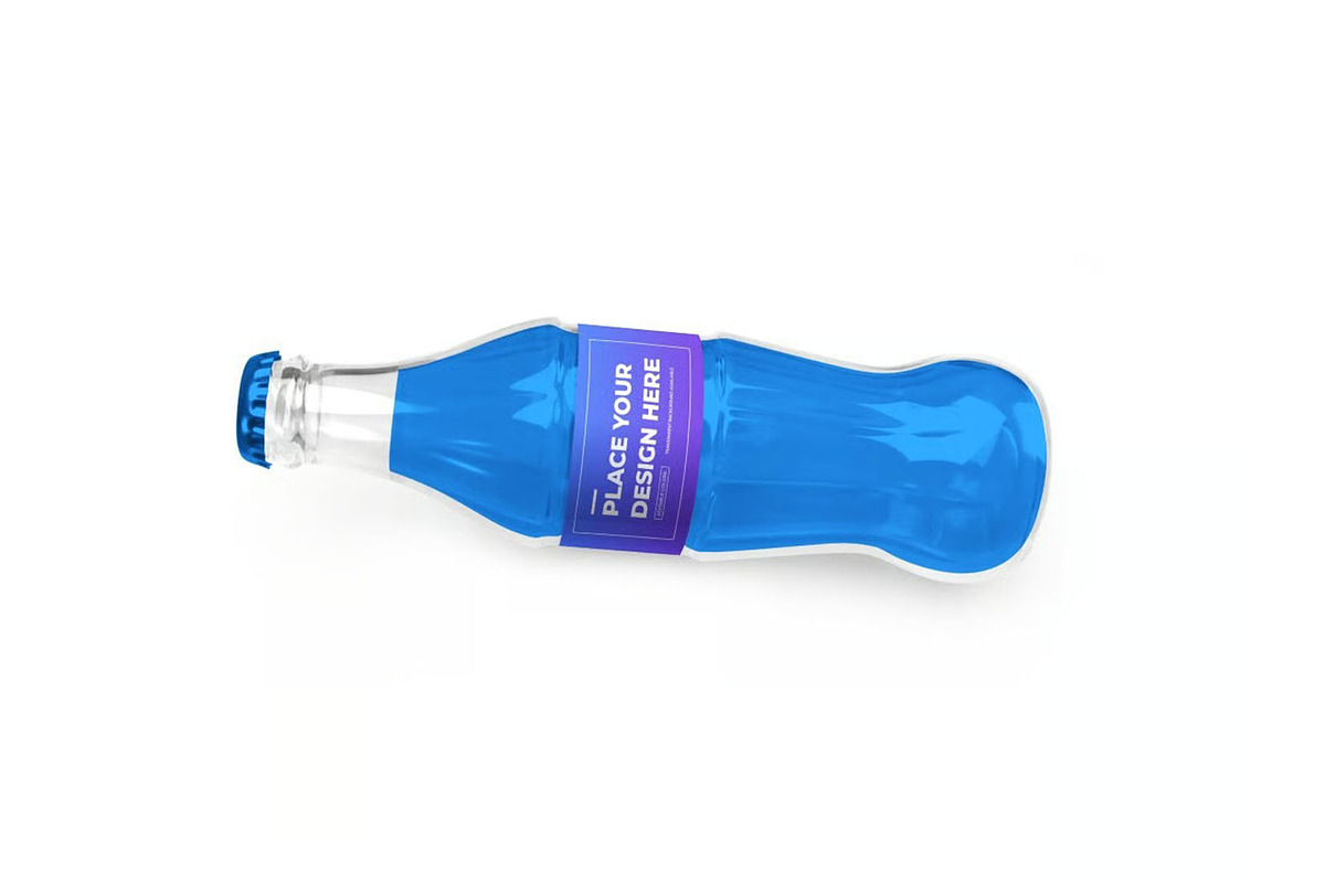 Soft Drink Bottle Mockup Template, a Packaging Mockup by DesignRushMarket (Photo 7 of 11)