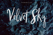 Velvet Sk Brush Font, a Script Font by IsikChic (Thumbnail 1 of 3)