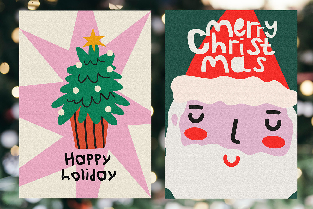 Merry Christmas clipart, a Seasonal Illustration by Luamor (Photo 7 of 11)