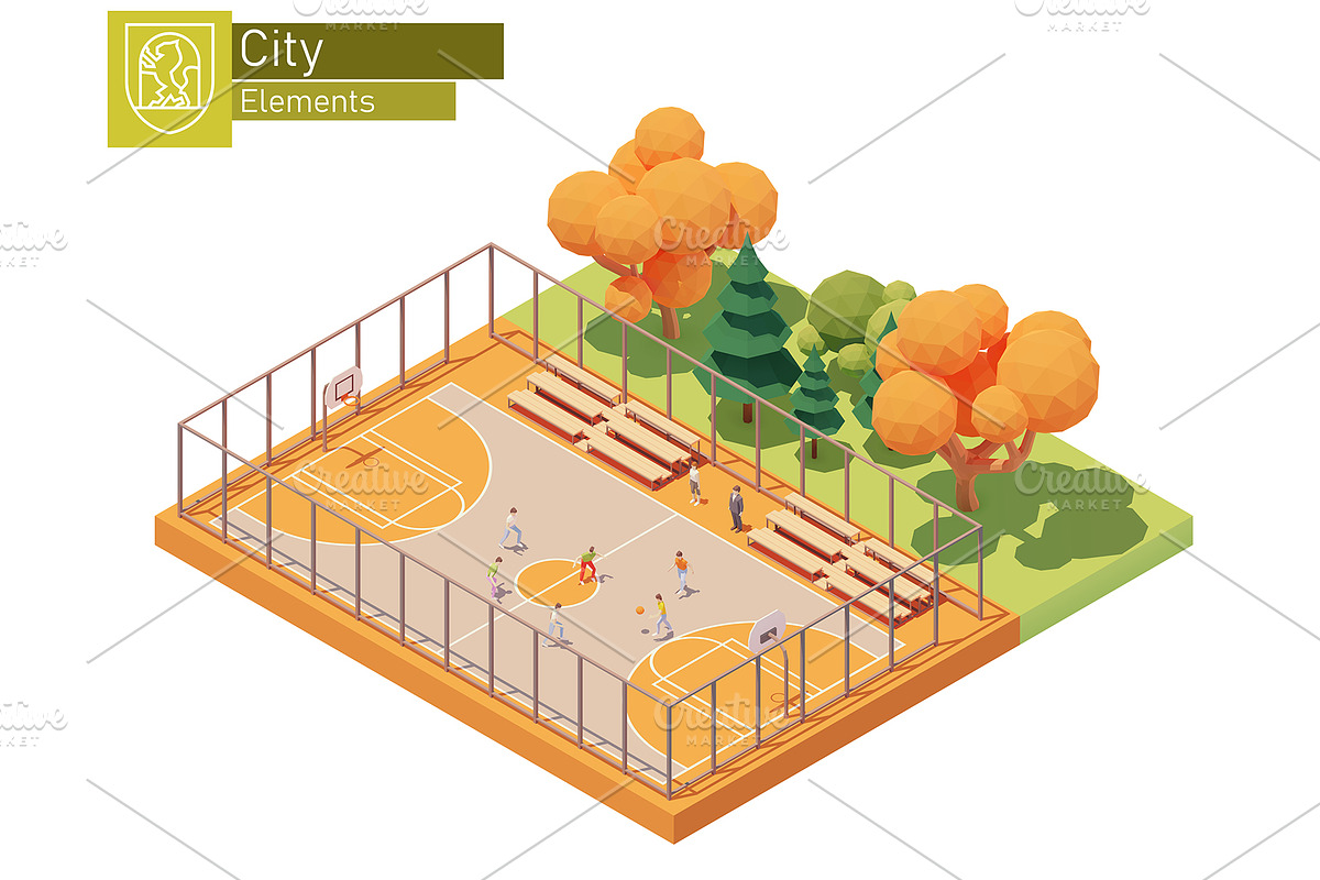 Isometric city map elements, an Object Graphic by tele52 (Photo 28 of 72)