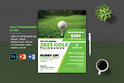 Golf Tournament Flyer Template, a Flyer Template by Designscozy (Thumbnail 1 of 4)