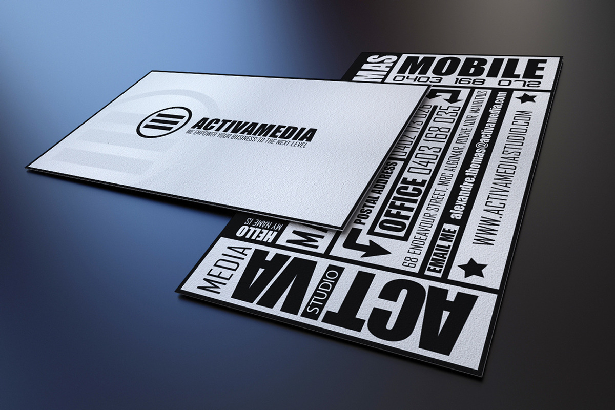 Typography Business Card, a Business Card Template by Marvel (Photo 3 of 3)