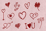 Hand Drawn Heart Shapes, a Shape Add-On by grati (Thumbnail 1 of 2)